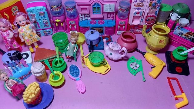 4 minutes satisfying unboxing with beautiful kitchen set toys | Hello kitty toys смотреть онлайн
