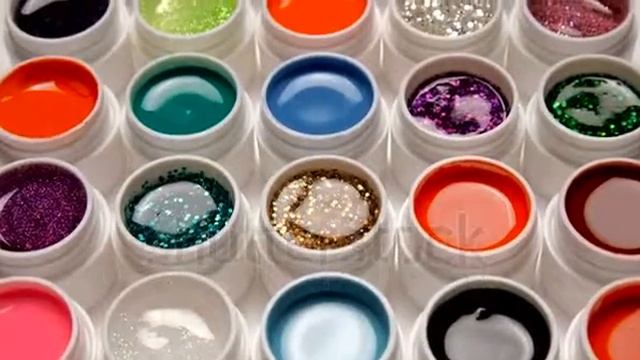 4K Footage of many colorful nail gel set on white. Random order. Link below смотреть онлайн