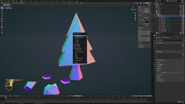 5. Creating Low Poly Trees - Part 1 смотреть онлайн