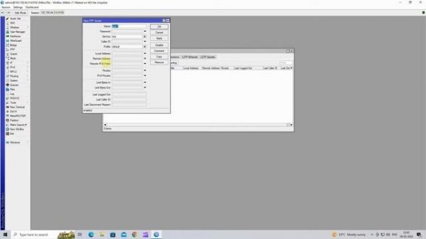16. How to configure pptp vpn server on mikrotik (RB750R2)