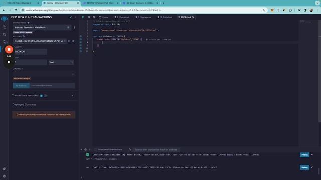 How to Deploy OpenZeppelin ERC20 Token Smart contract | Solidity for beginners | Day 6 смотреть онлайн