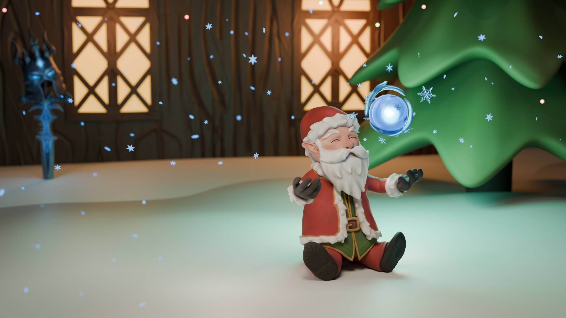Santa Gnome From World Of Warcraft