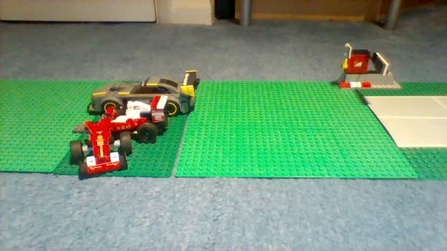 Lego stop-motion Luis Hamilton vs Sebastian Vettel (Mercedes AMG GT3 vs Scuderia Ferrari SF16-H) смотреть онлайн