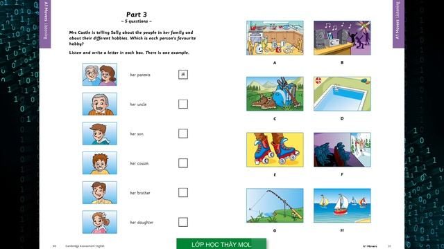 Listening SAMPLE TEST 1 Volume 1 - A1 Movers SAMPLE PAPERS for revised exam from 2018 смотреть онлайн