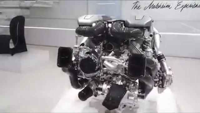 Massive W16 Bugatti Chiron Engine In Detail