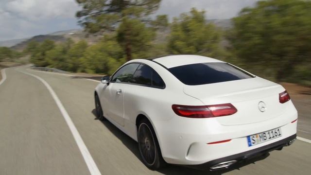 Mercedes E Class Coupe 2017, White, Driving Scenes, Official Video