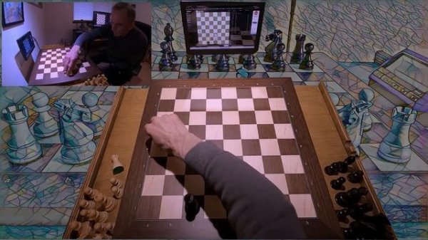 DGT e-Board - chess.com - Two game endings - Running for the Border