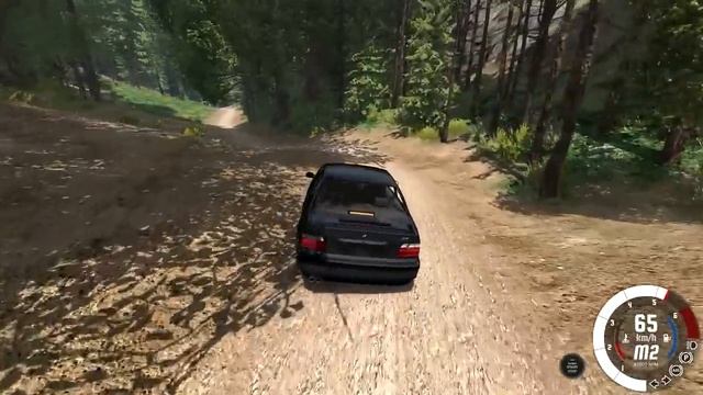 FIQUEI SEM FREIO E BATI NAS PEDRAS COM A BMW M3 E36! BeamNG drive смотреть онлайн