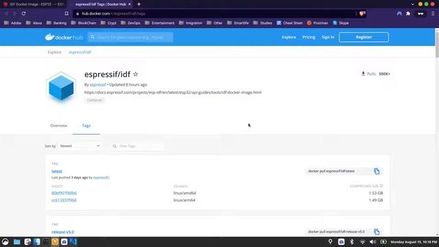 Running IDF(Espressif) on docker with ESP 32 chip смотреть онлайн