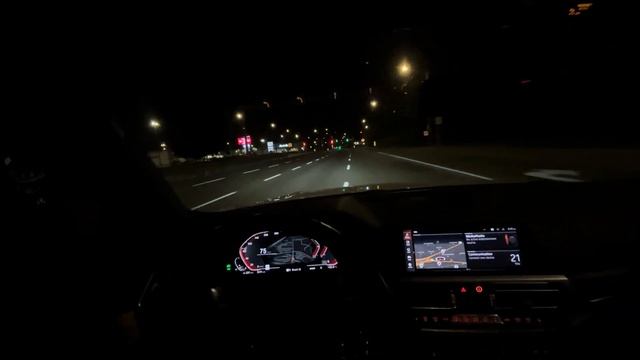 BMW G20 330i Xdrive - POV Night Drive To Gym
