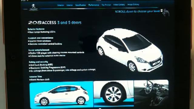 Peugeot 208 iPad app demo смотреть онлайн