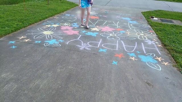 Chalk Art! Easy Family Fun Tutorial смотреть онлайн