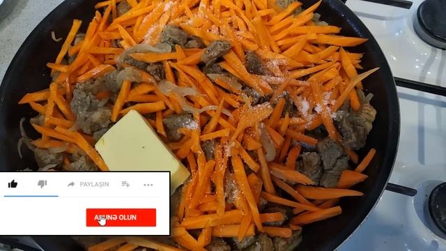 Özbək Aşının Hazırlanması, Özbək Plovu Resepti смотреть онлайн