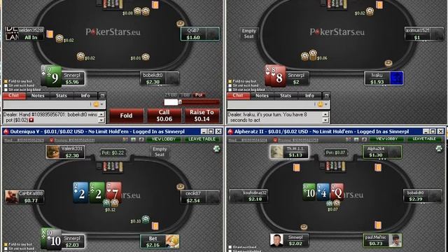 Sinnerpl playing NL2 SH @ PokerStars ( Polish Commentary ) смотреть онлайн