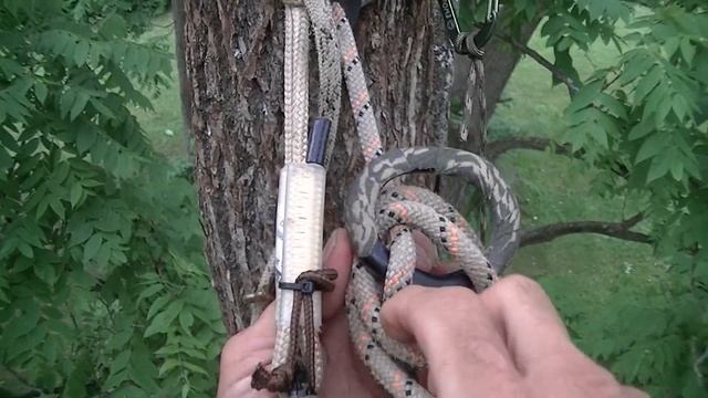 my Figure Eight rappel method for saddle hunting смотреть онлайн