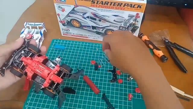 Tamiya mini 4wd Starter pack Ma Power spec Unboxing - rakit смотреть онлайн