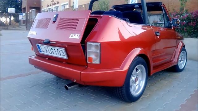 Polski Fiat 126 Cabrio flames смотреть онлайн