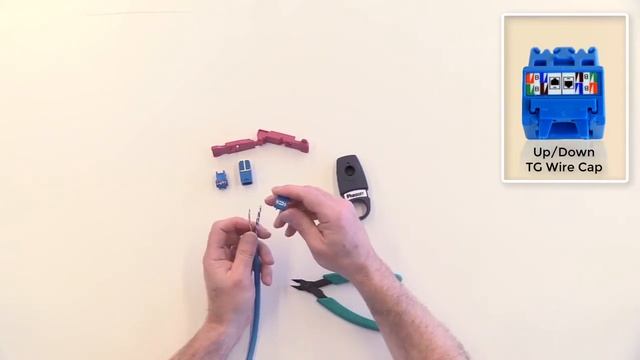 Panduit’s Up-Down Angled 45° Wire Cap Termination