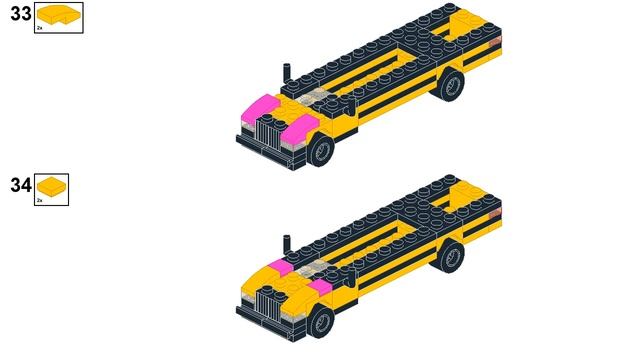 Simple LEGO School Bus Instructions [MINI MOC] смотреть онлайн