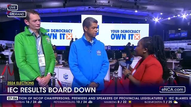 2024 Elections | IEC results board down смотреть онлайн
