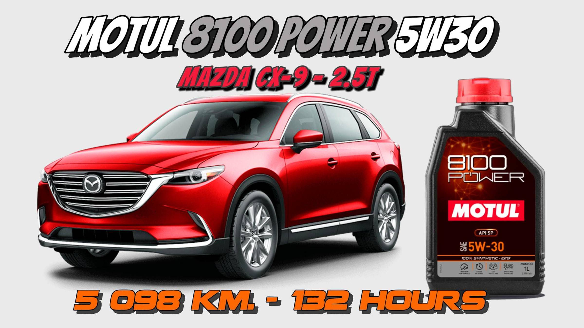 Motul 8100 Power 5w30 (отработка из Mazda CX-9 - 5 098 км. 132 моточаса). смотреть онлайн