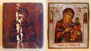 Реставрация Смоленской иконы Богородицы