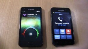 Incoming call & Outgoing call at the Same Samsung S2 MIUI+S1 black