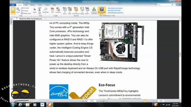Lenovo M93p Tiny Desktop Review смотреть онлайн
