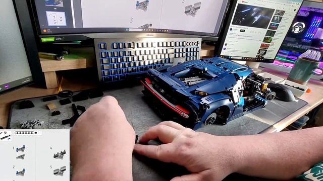 Lego Set 42083 - Bugatti Chiron Build PT 2 *** Speed Build and Review *** смотреть онлайн