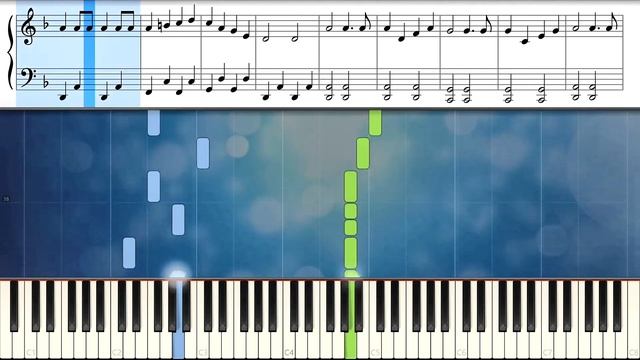 Traditional Irish song - Drunken Sailor (easy piano tutorial) смотреть онлайн