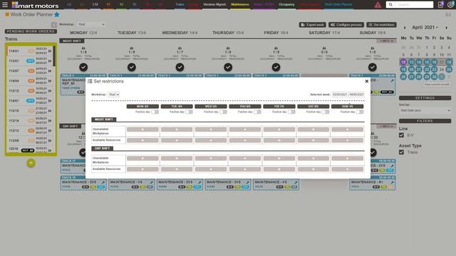 CBM automated calendar: set operational and timing constrains смотреть онлайн