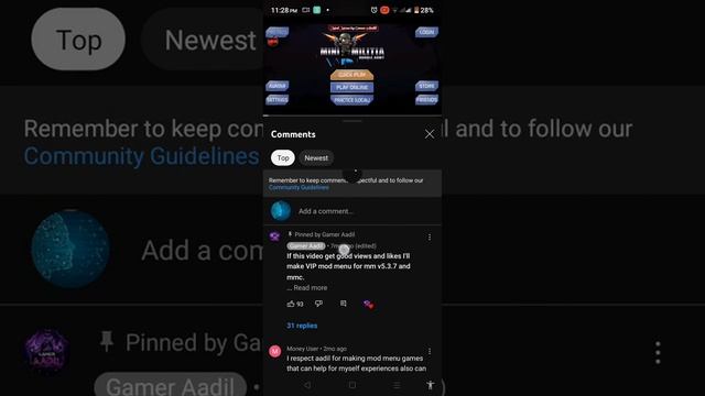 Mini Militia 4.2.8 neeraj Free Mega Menu APK Gamer Aadil V2 Sub & Like Pls смотреть онлайн