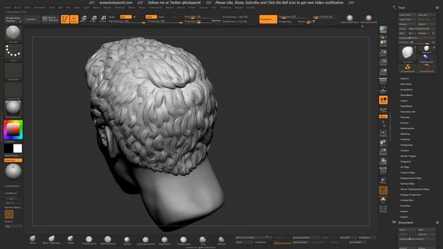 Hair Sculpt Timelapse (720p)