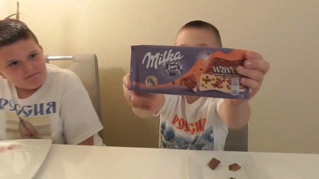 Милка челлендж- очень много, очень сладко пробуем шоколад на вкус// Milka Challenge смотреть онлайн