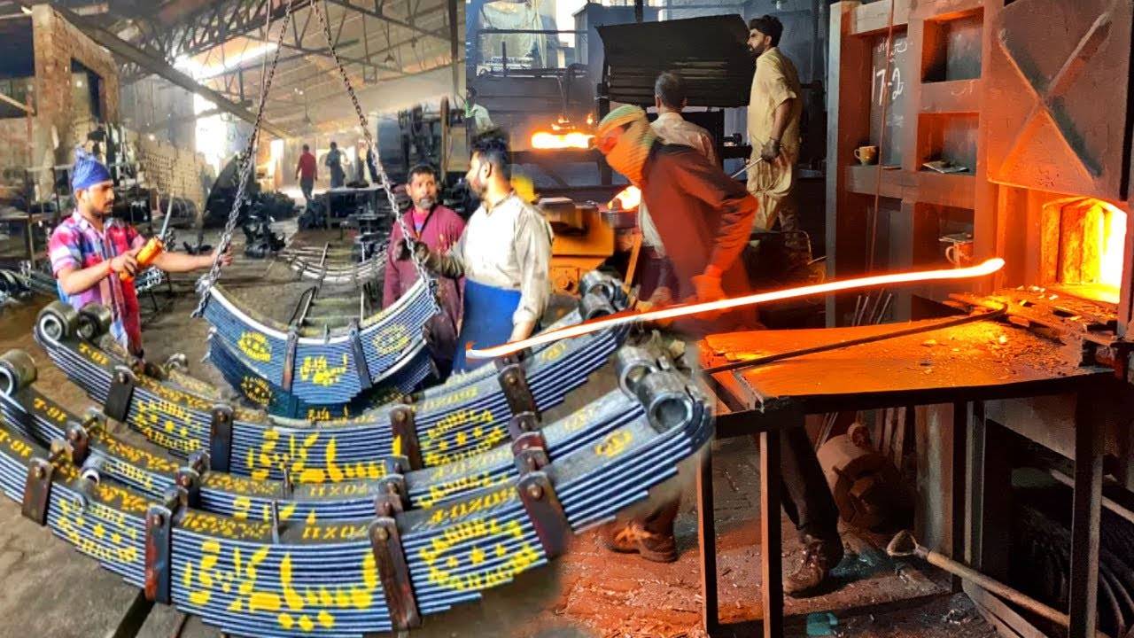 Изготовление листовой рессоры На заводе - Изготовление ЛИСТОВОЙ РЕССОРЫ смотреть онлайн