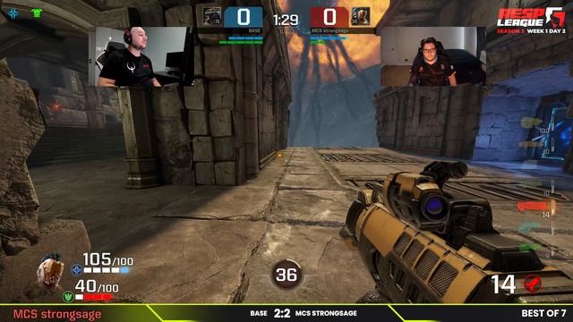 RESP LEAGUE | S3 | W1:D2 | base v/s MCS strongsage | Quake Champions смотреть онлайн