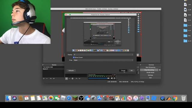HOW TO USE A GREEN SCREEN ON OBS MAC смотреть онлайн
