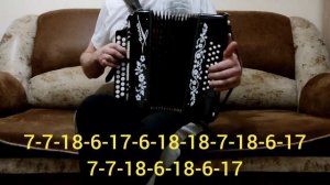 В этой деревне огни не погашены. Разбор на гармони.