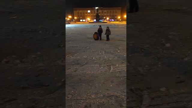 Инта. Горка. #зима. Обстановка. смотреть онлайн