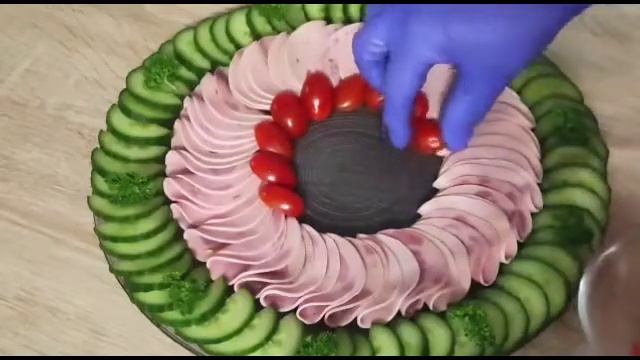 Оформление мясной тарелки! смотреть онлайн