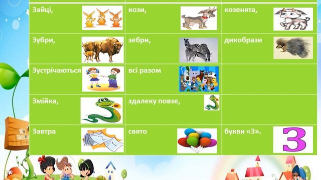 Жива мнемотаблиця для вивчення вірша "Завтра в зоопарку свято", заклад дошкільної освіти смотреть онлайн