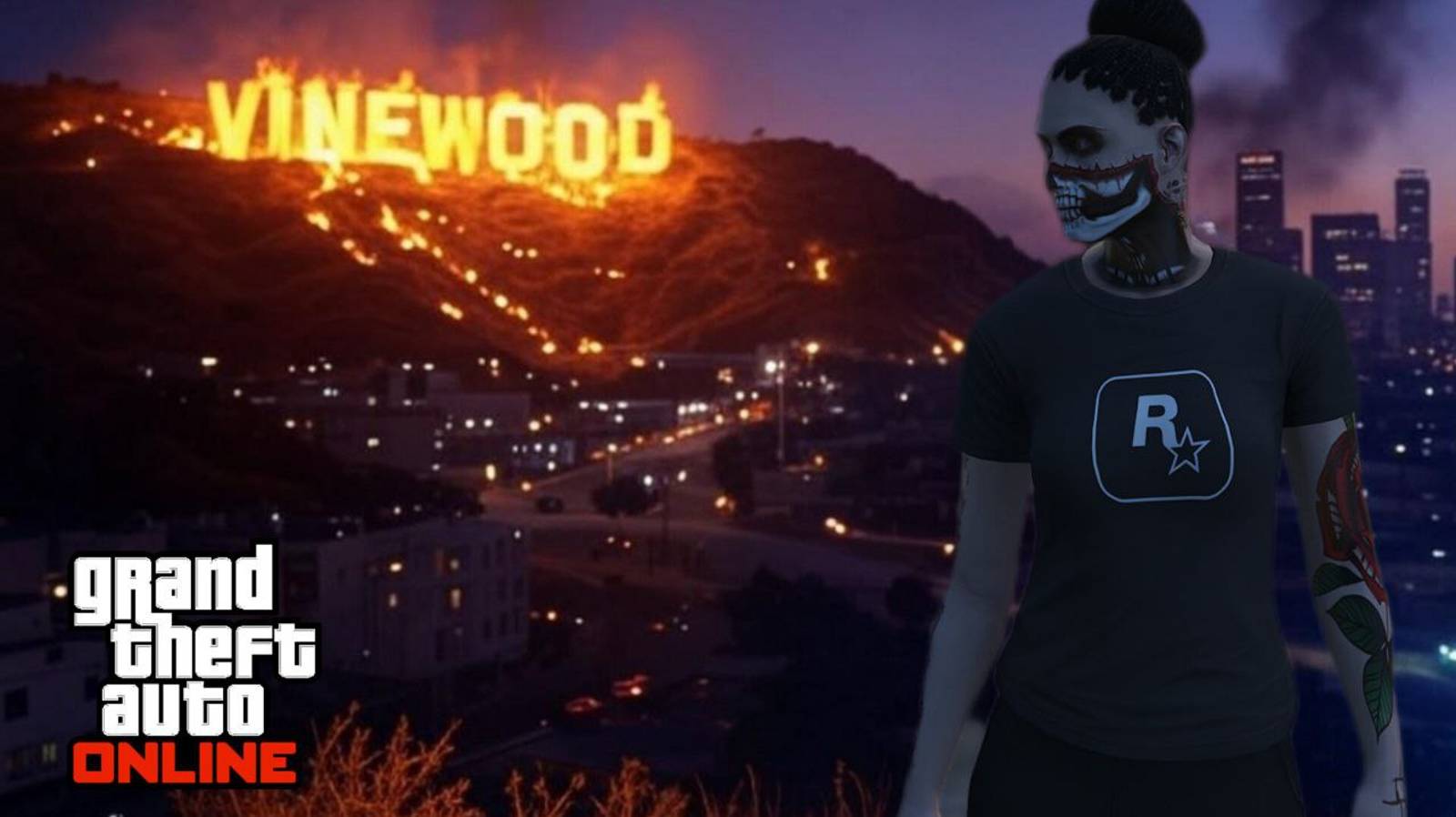 Сгорел прототип дома Майкла пока горят Голливудские холмы RDR 2 на Nindendo 2 смотреть онлайн