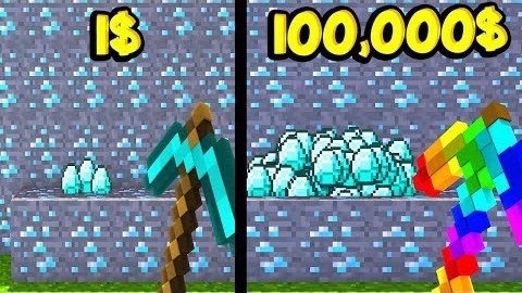 КИРКА ЗА 1$ ПРОТИВ КИРКИ 100.000$! КАК СКРАФТИТЬ КИРКУ БОГА В МАЙНКРАФТ