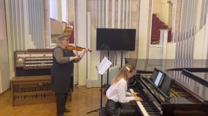 А. Шнитке. Сюита в старинном стиле для скрипки и фортепиано. Мария Прокопьева и Татьяна Родионова.