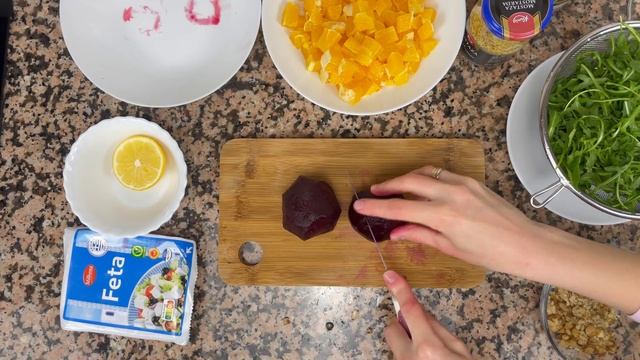 Салат со свеклой и апельсинами #салат #пп #свекла #апельсин #полезно #руккола смотреть онлайн