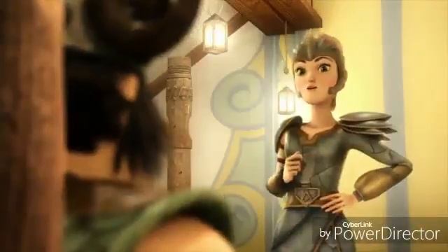 Иккинг и Астрид - новогодний поцелуй