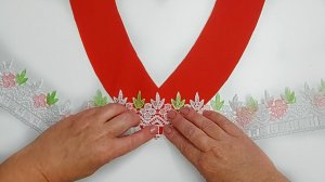 Обработка V-горловины с кружевом — посмотрите, что я нашла в ТикТоке
