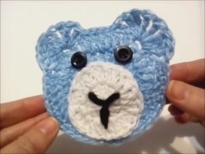 ВЯЖЕМ ДЛЯ ДЕТЕЙ. АППЛИКАЦИЯ МИШКА