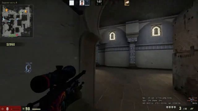 Эйс с авп на Дасте 2 Ace with AWP at Dust 2 смотреть онлайн