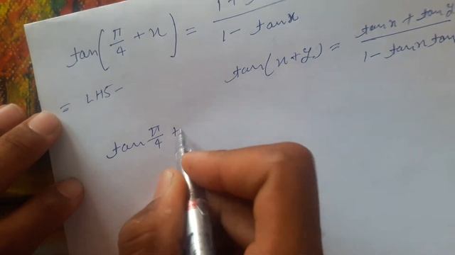 tan(π/4+x)=(1+tanx)/(1-tanx) trigonometry identites proof смотреть онлайн